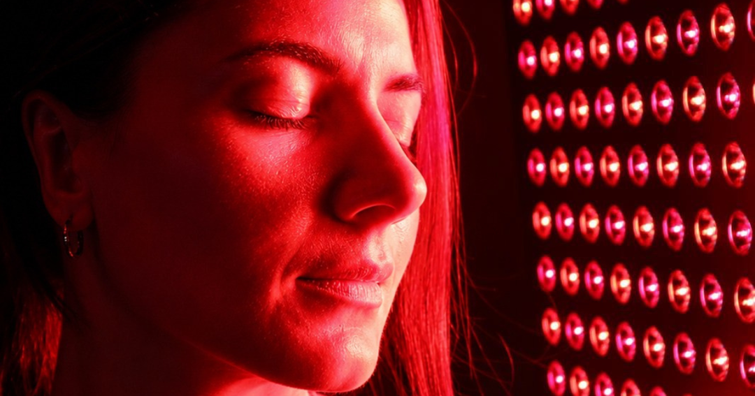 Pure Derma London LED Light Therapy Panel, red light and near infrared wavelengths compared