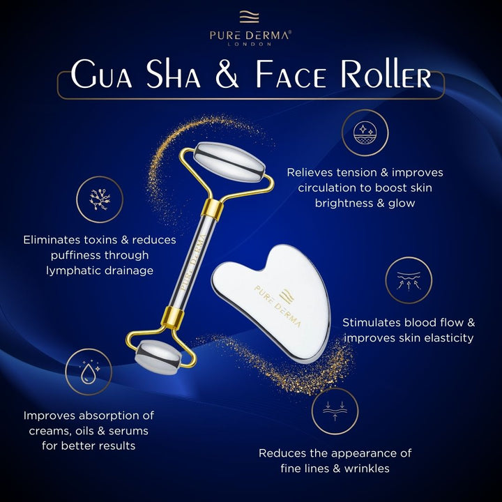 Gua Sha Face Roller infographic