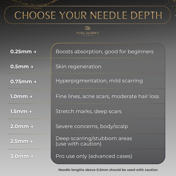 dr pen m8s which needle length infographic