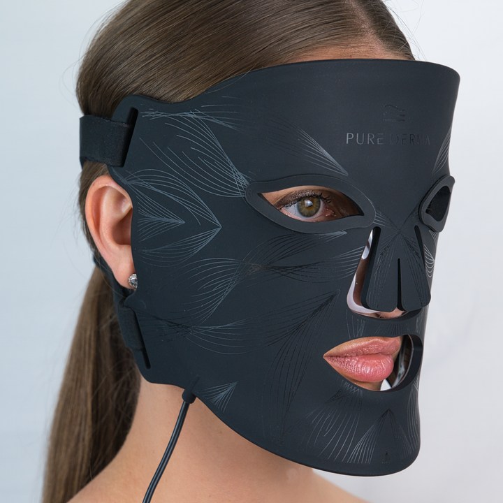 led face mask black