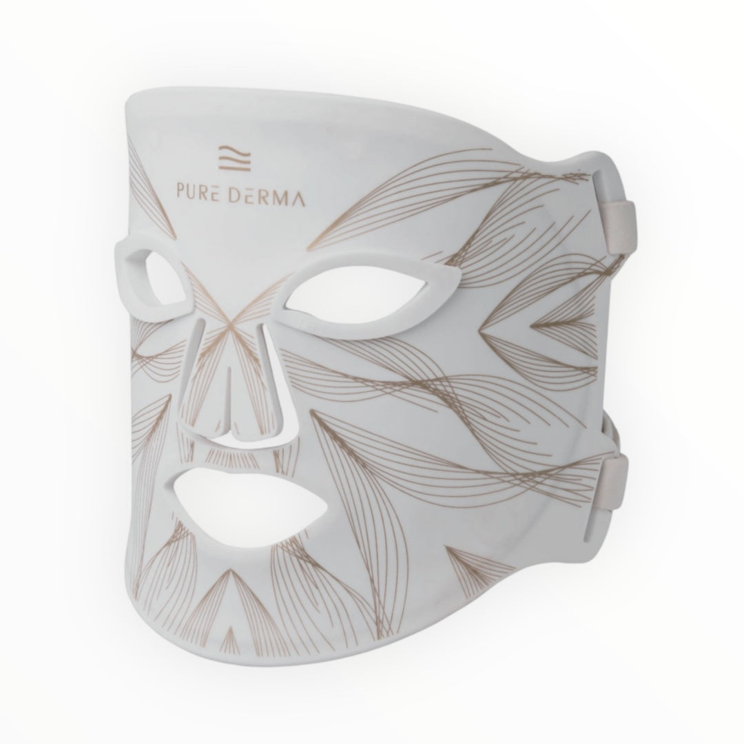 white LED light therapy face mask
