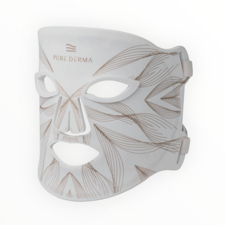 white LED light therapy face mask