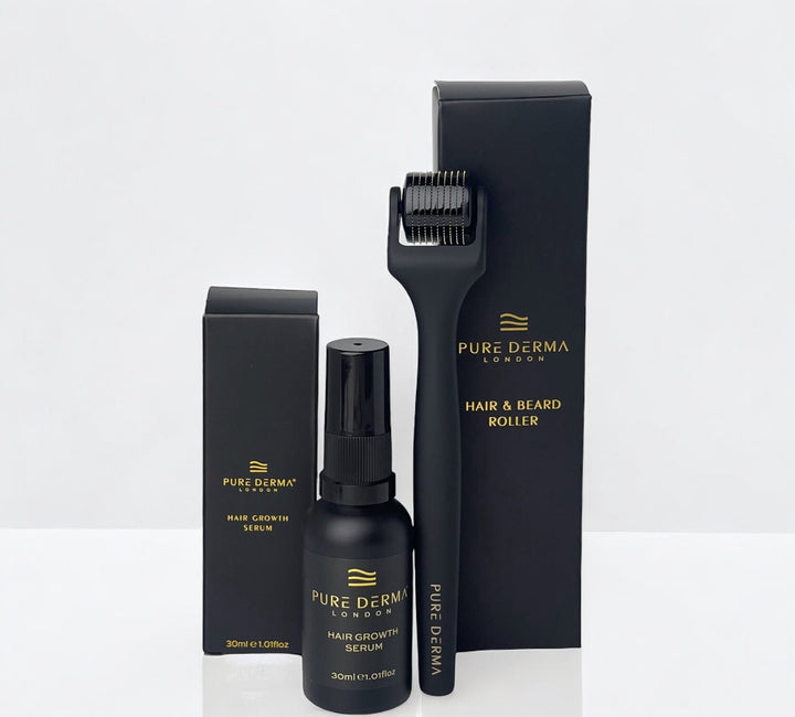 Pure Derma London Hair Loss Treatment Ultimate Hair Growth Kit, Scientifically Formulated With Microneedling Technology