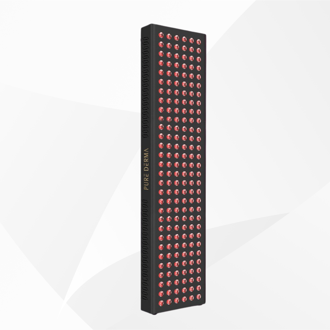 Pure Derma London LuminAGE 900 LED Light Therapy Panel, front view showing 180 dual chip LEDs
