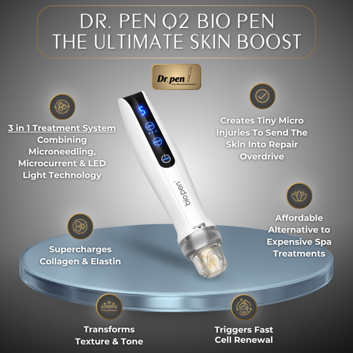 Pure Derma London Skin Care Genuine Dr. Pen Bio Pen Q2 3-in-1 Microneedling Dermapen