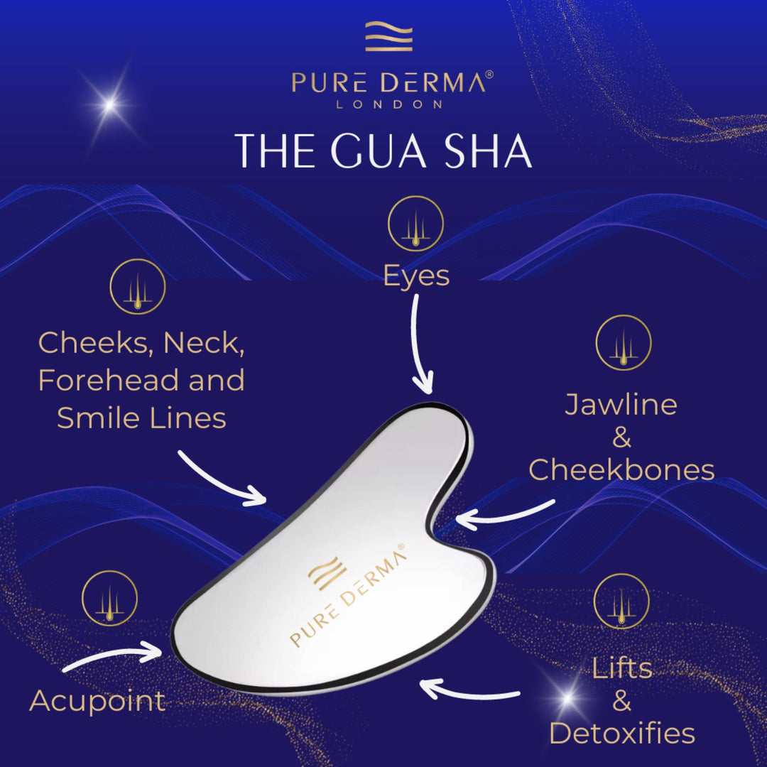Pure Derma London Skin Care Gua Sha & Face Roller