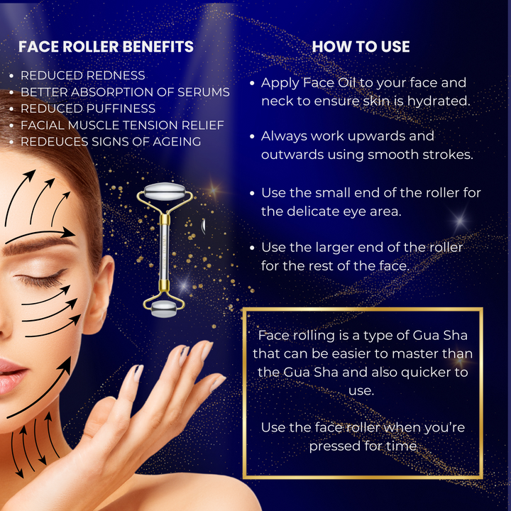 Pure Derma London Skin Care Gua Sha & Face Roller