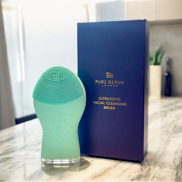 Pure Derma London Skin Care Ultrasonic Silicone Facial Cleansing Brush