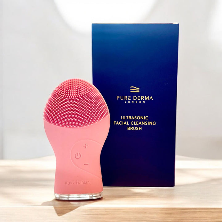 Pure Derma London Skin Care Ultrasonic Silicone Facial Cleansing Brush