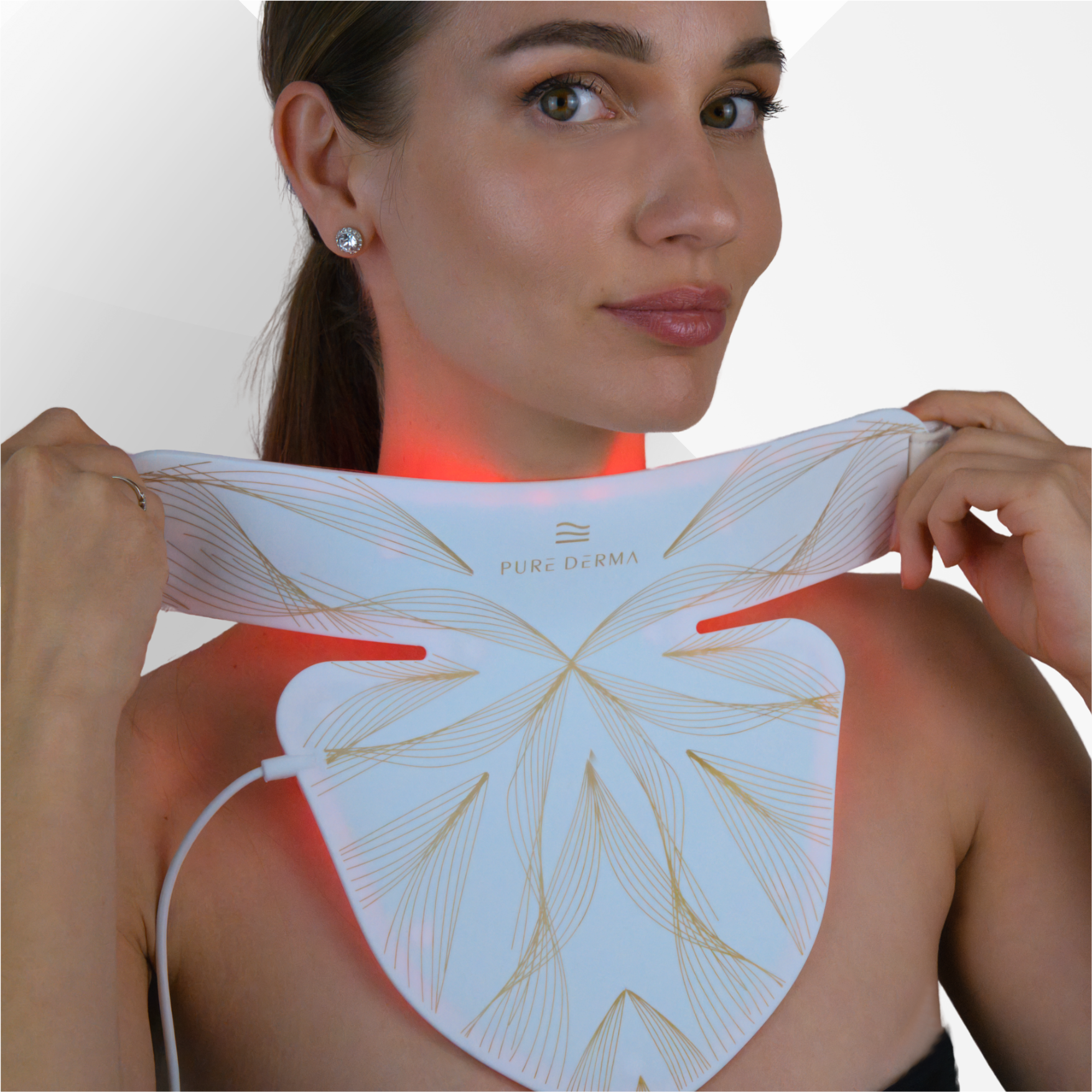 Intertek Led Derma Led Mask LED Red Light Therapy Neck & Chest Mask – Pure Derma London