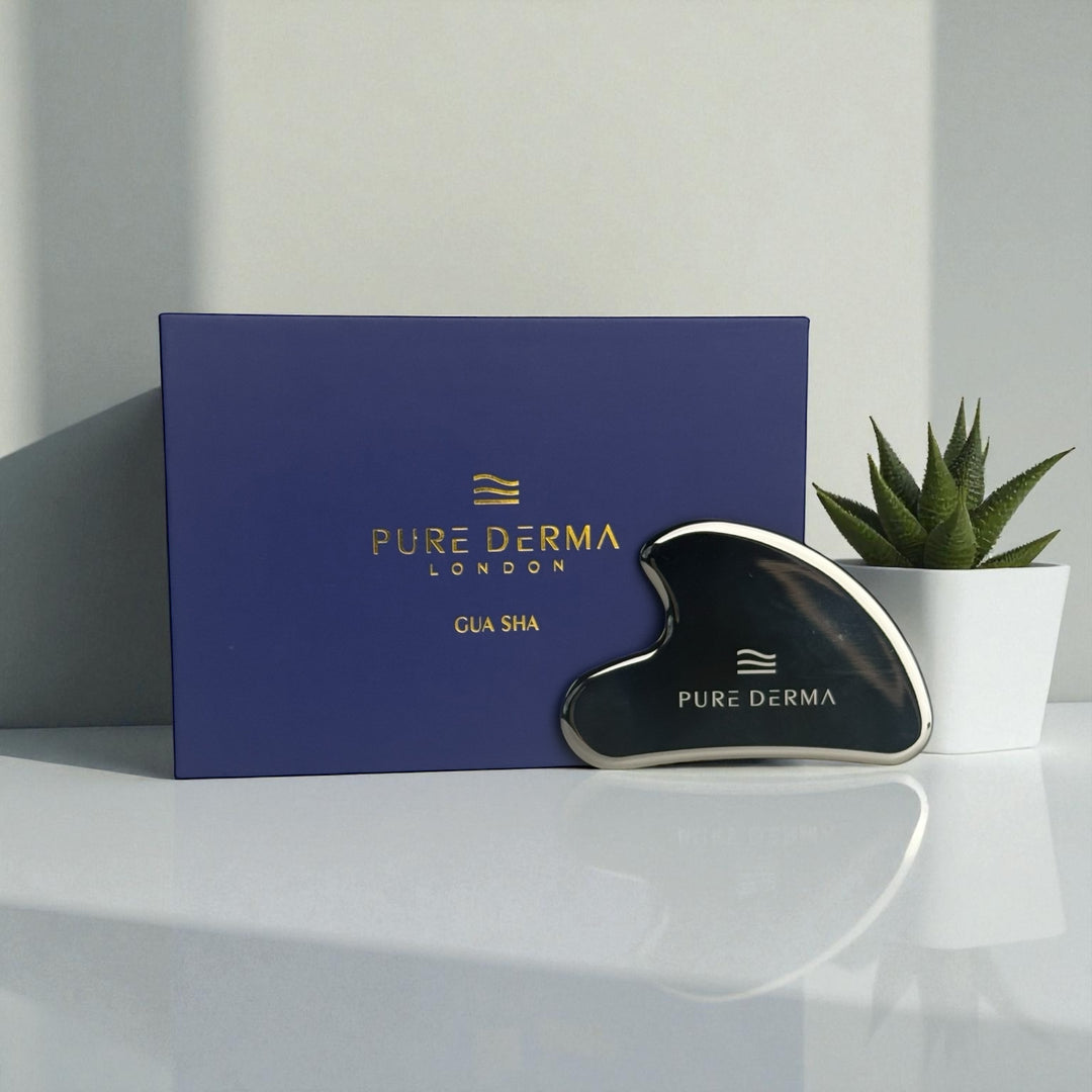 Pure Derma London Skincare Premium Stainless Steel Gua Sha