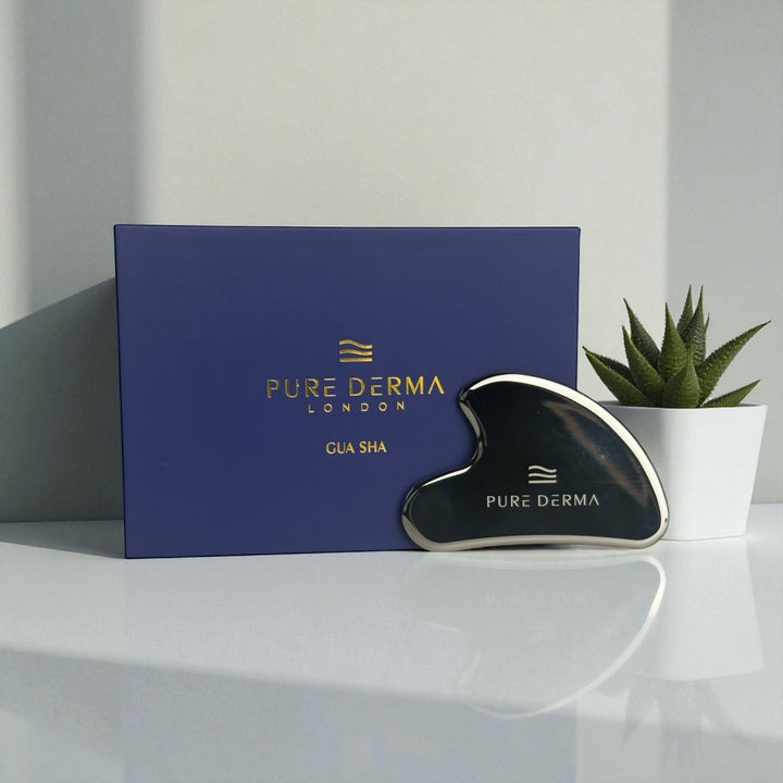 Pure Derma London Skincare Premium Stainless Steel Gua Sha