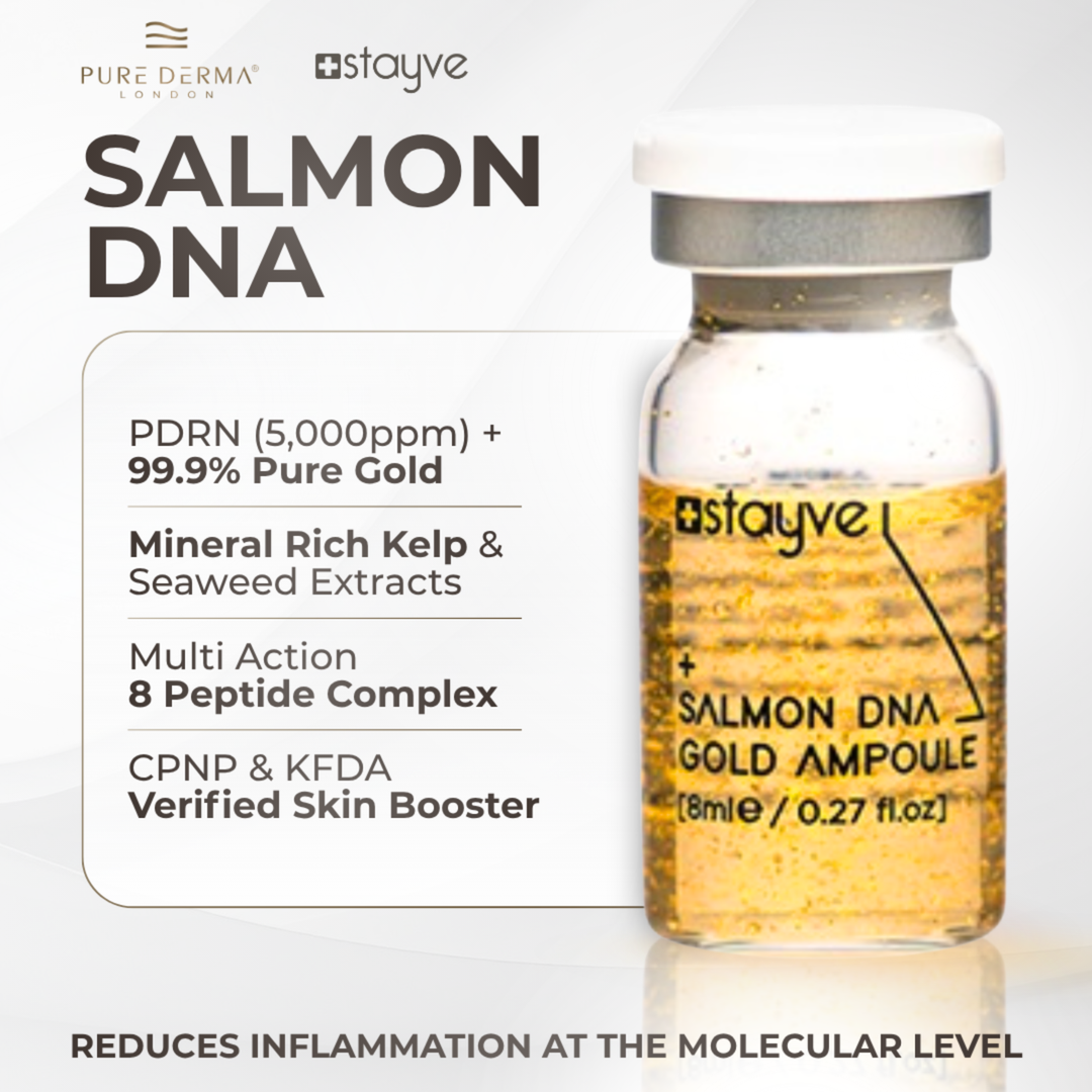 Pure Derma London Skincare Stayve Salmon DNA Gold PDRN Serum