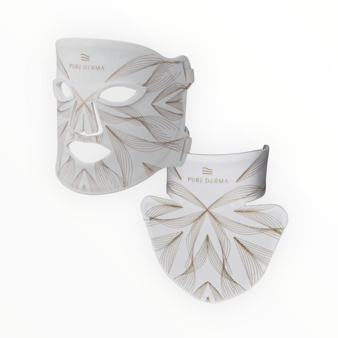 white LED light therapy face & décolletage mask pure derma London