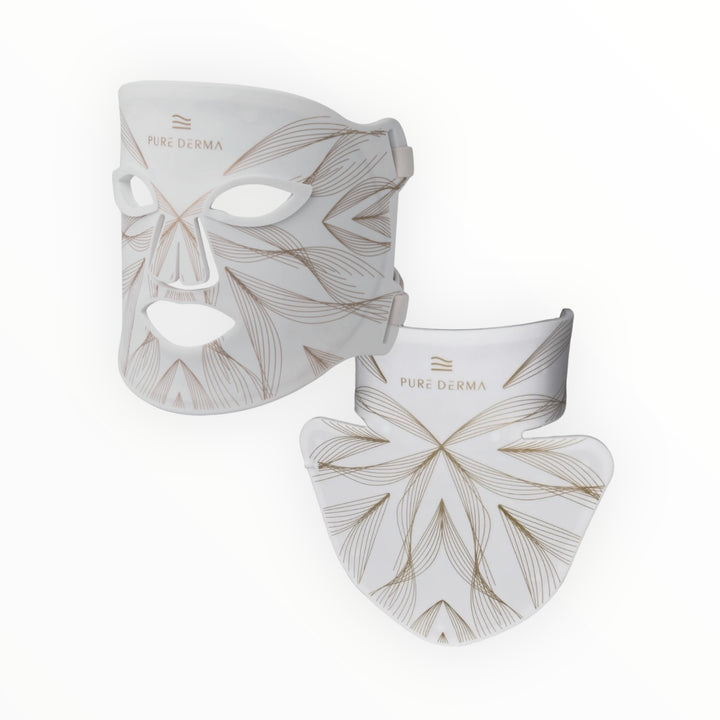 white LED light therapy face & décolletage mask pure derma London